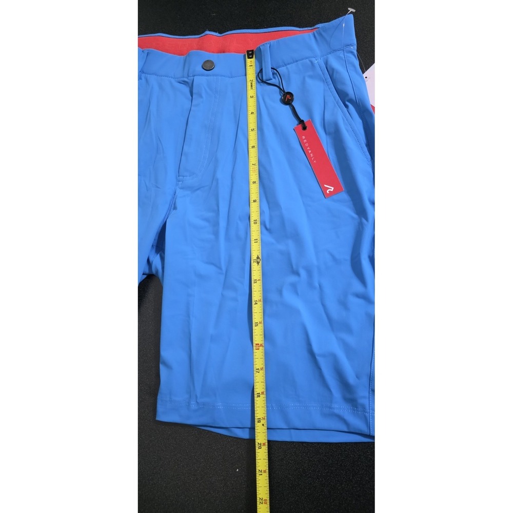 Athletic Luxury Men's Performance Shorts - Blue - Picture 7 of 8
